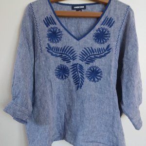 Land's End Linen Blouse